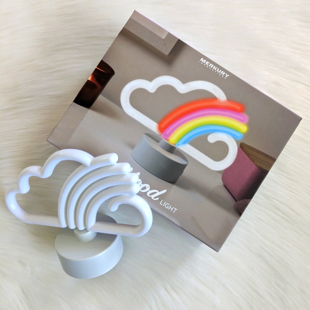 🌈NIB Merkury Innovations Neon Mood Rainbow Cloud Light